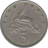 Монета. Ямайка. 5 центов 1975 год. рев.