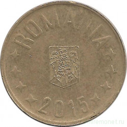 Монета. Румыния. 50 бань 2015 год.