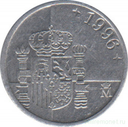 Монета. Испания. 1 песета 1996 год.