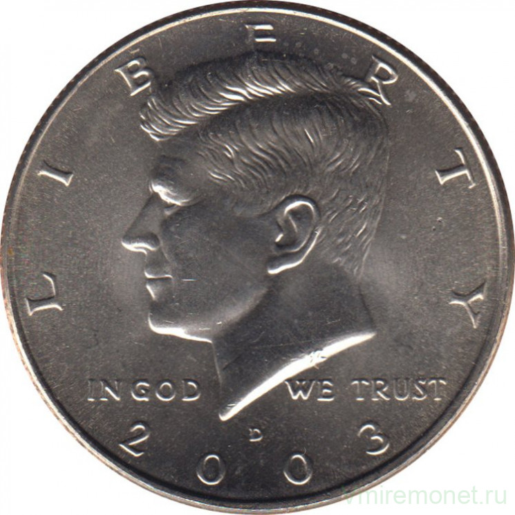 Монета. США. 50 центов 2003 год. Монетный двор D.