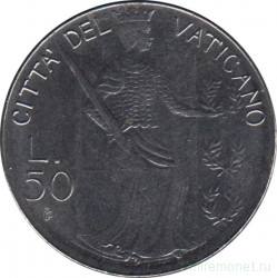Монета. Ватикан. 50 лир 1979 год.