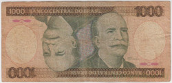 Банкнота. Бразилия. 1000 крузейро 1981 год. Тип 201b.