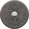  Монета. Дания. 25 эре 1986 год. рев.
