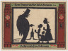 Бона. Нотгельд. Германия. Город Глаухау. 50 пфеннигов 1921 год. Реверс 2. Вариант 436.1.2. рев.