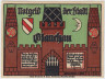Бона. Нотгельд. Германия. Город Глаухау. 50 пфеннигов 1921 год. Реверс 2. Вариант 436.1.2. ав.