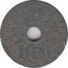 Монета. Французский Индокитай. 1 сантим 1941 год. рнев.