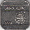 Монета. Аруба. 50 центов 1990 год. ав.