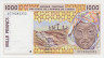 Банкнота. Западноафриканский экономический и валютный союз (ВСЕАО). Бенин. 1000 франков 1997 год. (B). Тип 211Bh. ав.