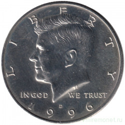 Монета. США. 50 центов 1996 год. Монетный двор D.