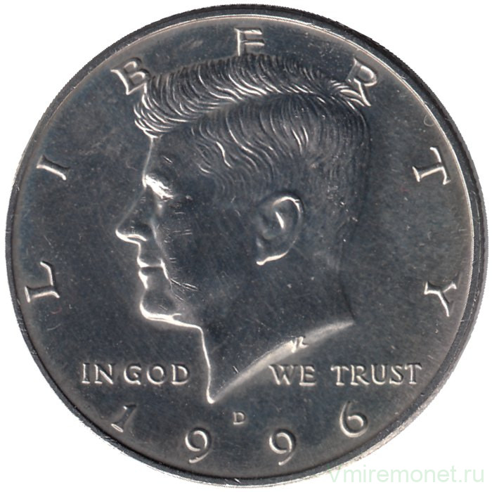 Монета. США. 50 центов 1996 год. Монетный двор D.
