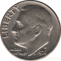 Монета. США. 10 центов 1976 год. Монетный двор D. 