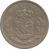 Аверс. Монета. Дания. 5 крон 1968 год.