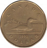 Монета. Канада. 1 доллар 1993 год. ав.