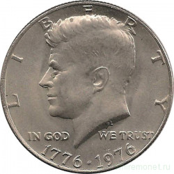 Монета. США. 50 центов 1976 год. 200 лет независимости.