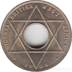 Монета. Британская Западная Африка. 1/10 пенни 1908 год.