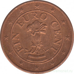 Монета. Австрия. 1 цент 2012 год.