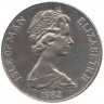 Монета. Великобритания. Остров Мэн. 1 крона 1982 год. Морское наследие - Пароход  P.S. Mona's Queen II.