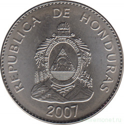 Монета. Гондурас. 50 сентаво 2007 год.