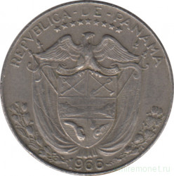 Монета. Панама. 1/4 бальбоа 1966 год.