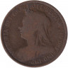 Монета. Великобритания. 1/2 пенни 1901 год.