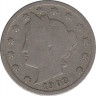 Монета. США. 5 центов 1903 год. ав.
