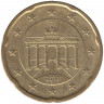 Монета. Германия. 20 центов 2011 год. (F).