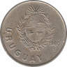 Монета. Уругвай. 1 песо 1980 год. ав.