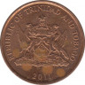 Монета. Тринидад и Тобаго. 1 цент 2011 год. ав.