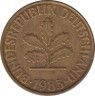 Монета. ФРГ. 10 пфеннигов 1983 год. Монетный двор - Гамбург (J). ав.