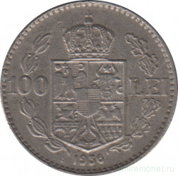 Монета. Румыния. 100 лей 1936 год.