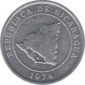 Монета. Никарагуа. 10 сентаво 1974 год. ав.