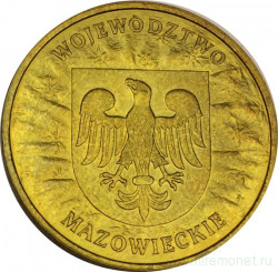 Монета. Польша. 2 злотых 2004 год. Воеводство Мазовецкое.