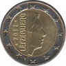 Монеты. Люксембург. Набор евро 8 монет 2012 год. 1, 2, 5, 10, 20, 50 центов, 1, 2 евро. ав.