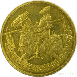 Монета. Польша. 2 злотых 2007 год. Рыцарь XV век.