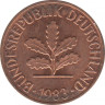  Монета. ФРГ. 2 пфеннига 1983 год. Монетный двор - Штутгарт (F). ав.