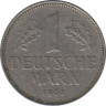 Монета. ФРГ. 1 марка 1961 год. Монетный двор - Гамбург (J). ав.