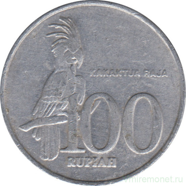 Монета. Индонезия. 100 рупий 2004 год.