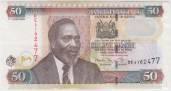 Банкнота. Кения. 50 шиллингов 2009 год. Тип 47d.