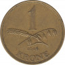  Монета. Дания. 1 крона 1946 год. ав.