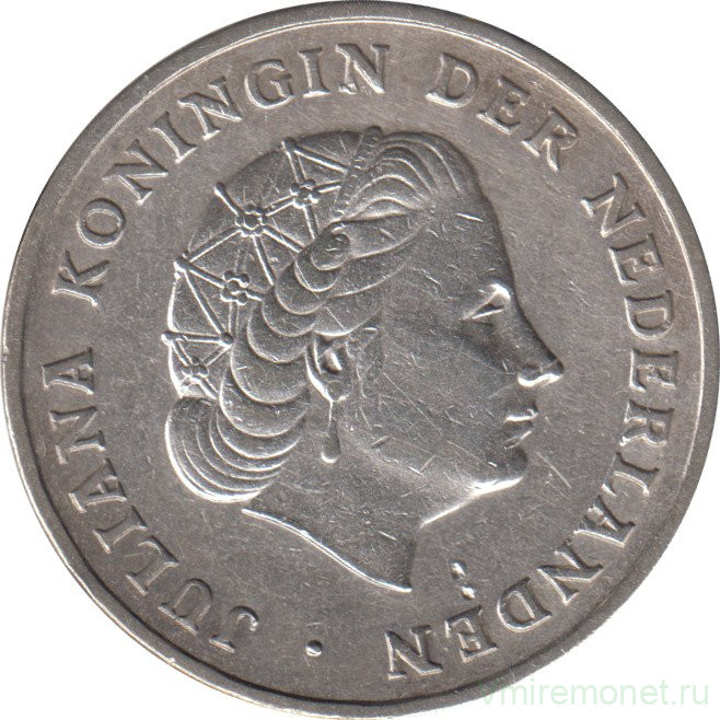 Монета. Нидерландские Антильские острова. 1 гульден 1952 год.
