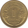 Монета. Франция. 1 франк 1938 год. ав.