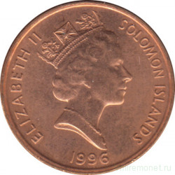 Монета. Соломоновы острова. 1 цент 1996 год.