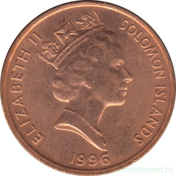 Монета. Соломоновы острова. 1 цент 1996 год.