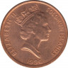 Монета. Соломоновы острова. 1 цент 1996 год. ав.