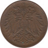 Монета. Австро-Венгерская империя. 1 геллер 1900 год. рев.