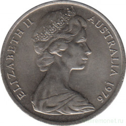 Монета. Австралия. 10 центов 1976 год.