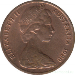 Монета. Австралия. 1 цент 1980 год.