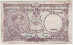 Банкнота. Бельгия. 20 франков 1944 год.