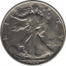 Монета. США. 50 центов 1936 год. Шагающая свобода. Монетный двор - Сан-Франциско (S). ав.