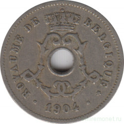 Монета. Бельгия. 5 сантимов 1904 год. BELGIQUE.